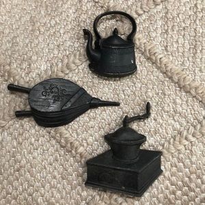 Vintage kitchen cast iron wall hangings